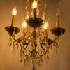 A Jansen chandelier of gilt bronze and crystal. - Image 3