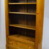 English european pine wood bookcase, three shelves 1930 - Image 2