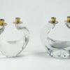 Vintage candleholders in crystal, Schneider design, 1960 - Image 4