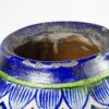 Blue Glazed Terracotta Vase With Flowers - Image 5