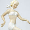 German Porcelain Figure Woman With Greyhound - Image 4