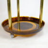 Round Faux Carey Round Bar Trolley Table - Image 2